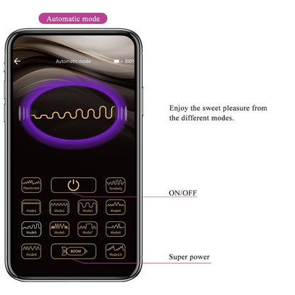 Comprar PRETTY LOVE Nymph Huevo Vibrador Controlado Por App Violeta – Innovador Diseño Con Control Remoto Para Placer Personalizado-Noxtic
