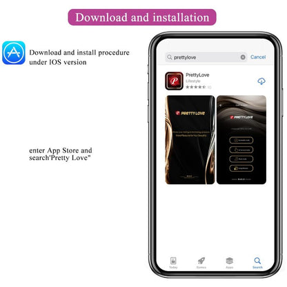 PRETTY LOVE Nymph Uovo Vibrante Viola Controllato da App - Design Innovativo con Telecomando per un Piacere Personalizzato