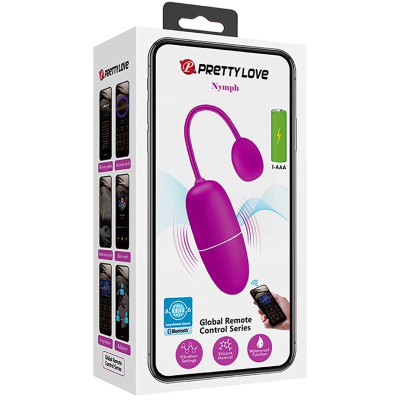Comprar PRETTY LOVE Nymph Huevo Vibrador Controlado Por App Violeta – Innovador Diseño Con Control Remoto Para Placer Personalizado-Noxtic
