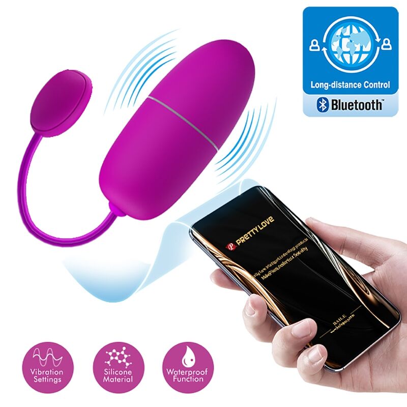 Comprar PRETTY LOVE Nymph Huevo Vibrador Controlado Por App Violeta – Innovador Diseño Con Control Remoto Para Placer Personalizado-Noxtic