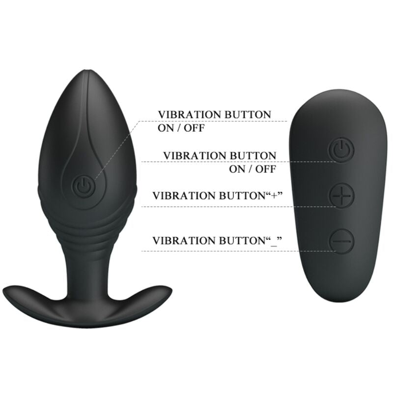 Pretty Love Regina Plug Anal – Vibrador Recargable Con Diseño Elegante Y Funcional