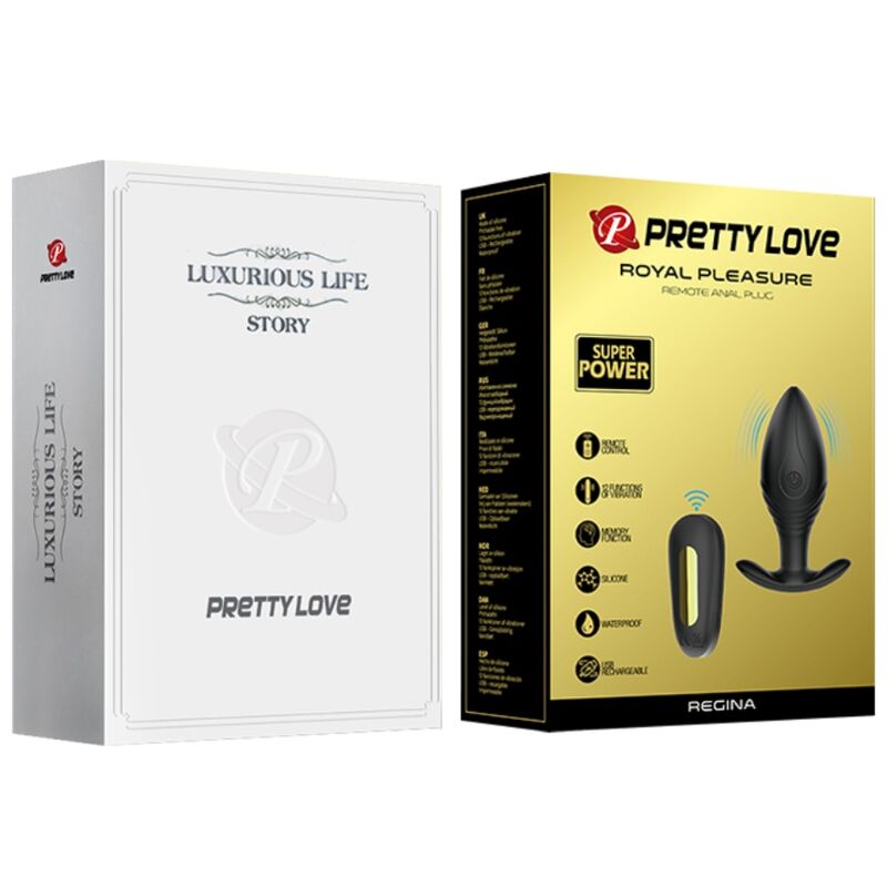 Pretty Love Regina Plug Anal – Vibrador Recargable Con Diseño Elegante Y Funcional