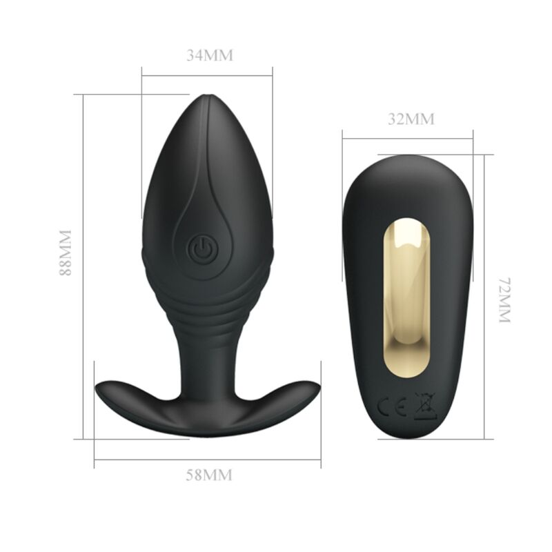 Pretty Love Regina Plug Anal – Vibrador Recargable Con Diseño Elegante Y Funcional