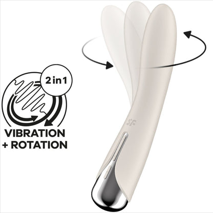 Satisfyer Spinning Vibe 1 Rosso – Vibratore rotante con design innovativo per un piacere maggiore