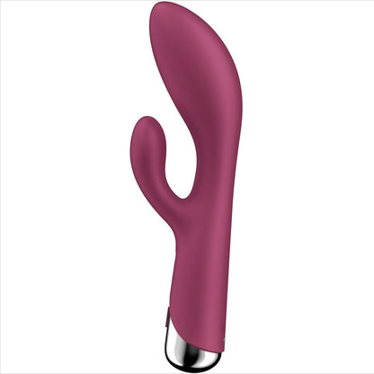 Satisfyer Spinning Rabbit 1 Rojo – Vibrador Recargable Con Estimulación Doble Para Placer Personalizado