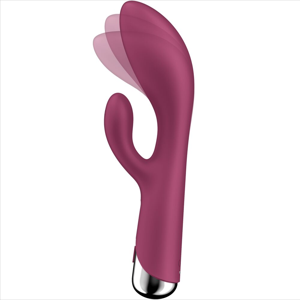 Satisfyer Spinning Rabbit 1 Rojo – Vibrador Recargable Con Estimulación Doble Para Placer Personalizado