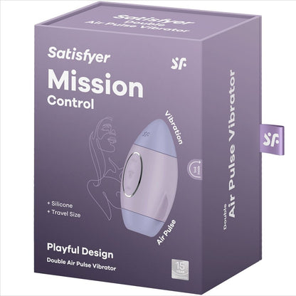 Satisfyer Mision Control Lila – Vibrador Recargable Con Diseño Compacto Para Placer Intenso
