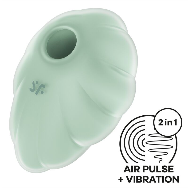 Satisfyer Cloud Dancer Green – Vibratore Air Pulse dal design innovativo