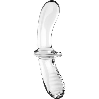Dildo Satisfyer Double Crystal Trasparente – Design Elegante per il Piacere Sensoriale
