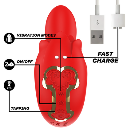 Comprar MIA Selena Estimulador Vibrante Rojo – Silicona Médica Hipoalergénica Para Placer Seguro-Noxtic