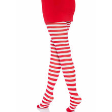 Comprar LEG AVENUE Medias De Rayas Blanco Rojo – Diseño Sofisticado Con Comodidad Elegante-Noxtic