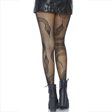 Comprar LEG AVENUE Medias De Red Serpientes Negro – Diseño Audaz Con Estilo Seductor-Noxtic