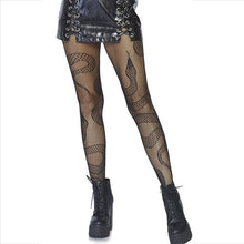 Comprar LEG AVENUE Medias De Red Serpientes Negro – Diseño Audaz Con Estilo Seductor-Noxtic