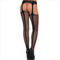 Comprar LEG AVENUE Medias De Red Con Liguero Negro – Elegancia Y Comodidad Para Un Look Sofisticado-Noxtic