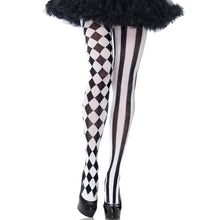 Comprar LEG AVENUE Medias Arlequín Negro Blanco – Elegancia Y Comodidad Para Realzar Tus Piernas-Noxtic