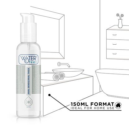 WATERFEEL Lubricante Anal 150 ML – Fórmula A Base De Agua Para Confort Y Relajación
