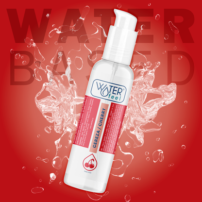 WATERFEEL Lubricante Cereza 175 Ml – Sabor Exquisito Para Una Experiencia Sensual Placentera