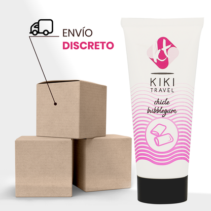 Lubrificante da viaggio KIKÍ al gusto di gomma da masticare 50 ml – Lubrificante delicato per il piacere sensoriale
