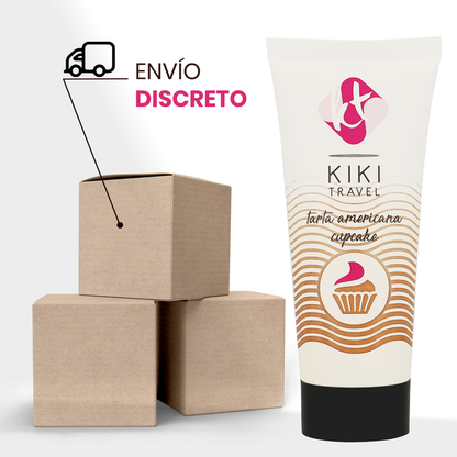 KIKÍ Travel Gliding Gel Gusto Cupcake Americano 50 ml – Lubrificante a base d’acqua per una sensazione setosa