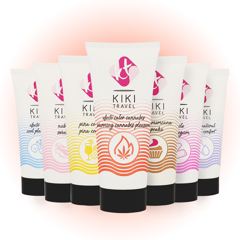 KIKÍ Travel Gel Deslizante Sabor Cannabis – Efecto Calor Intenso Con Tacto Sedoso