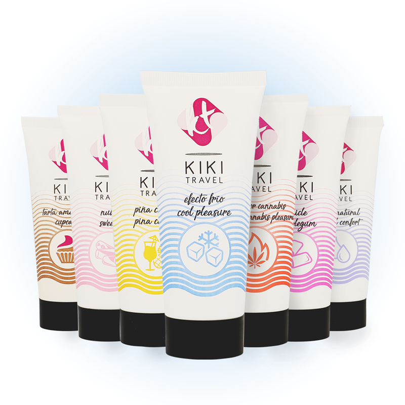 KIKÍ Travel Gel Deslizador Efecto Frío 50 Ml – Tacto Sedoso Con Sensación Refrescante