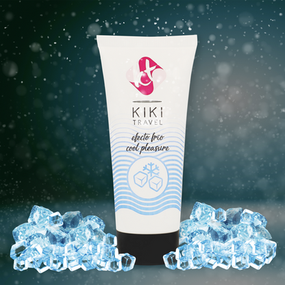 KIKÍ Travel Gel Deslizador Efecto Frío 50 Ml – Tacto Sedoso Con Sensación Refrescante