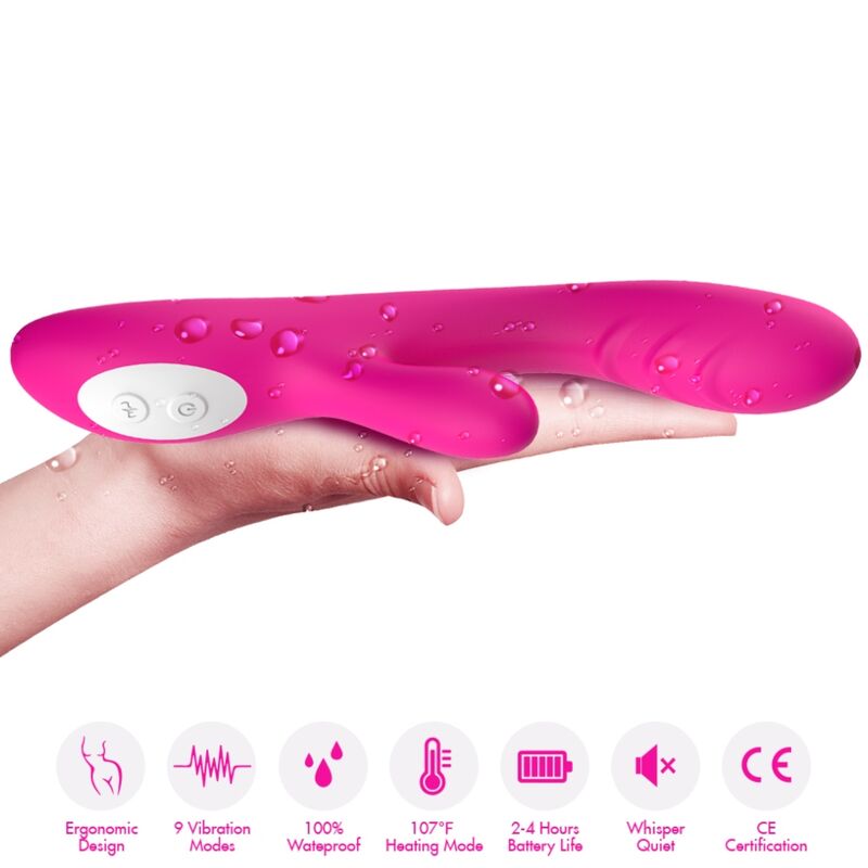 ARMONY Spark Vibrador Fucsia – Vibrador Recargable Con Efecto Calor Para Placer Intenso