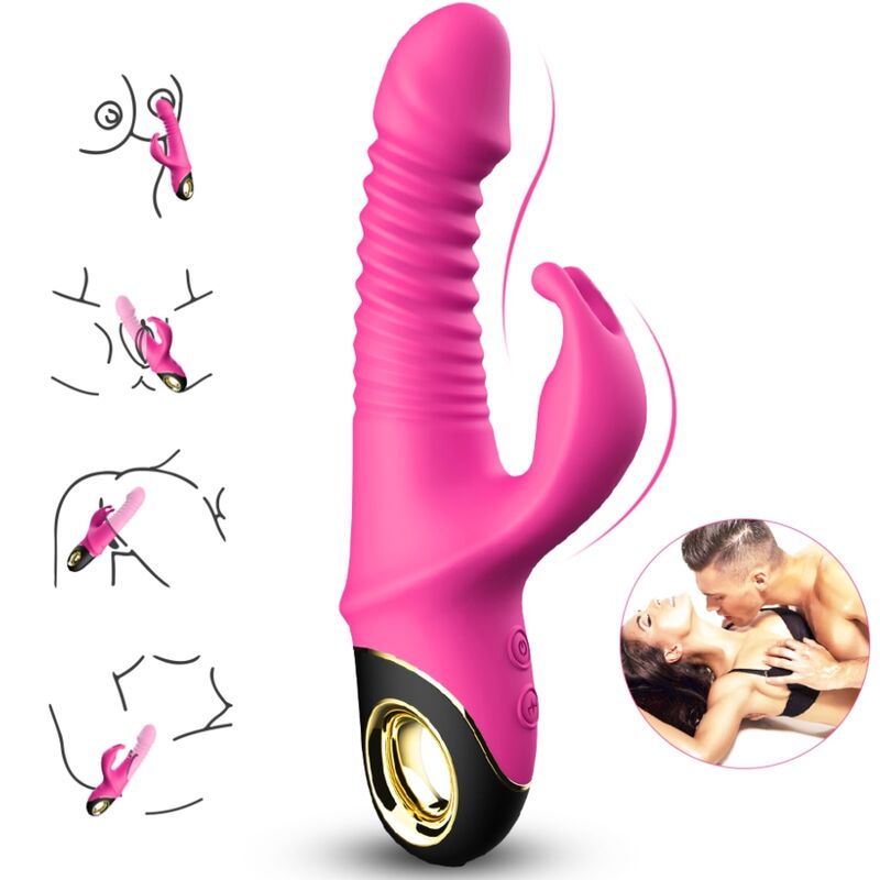 ARMONY Zing Dildo Rabbit Vibrator Fucsia – Vibratore ricaricabile con design ergonomico per un piacere senza pari