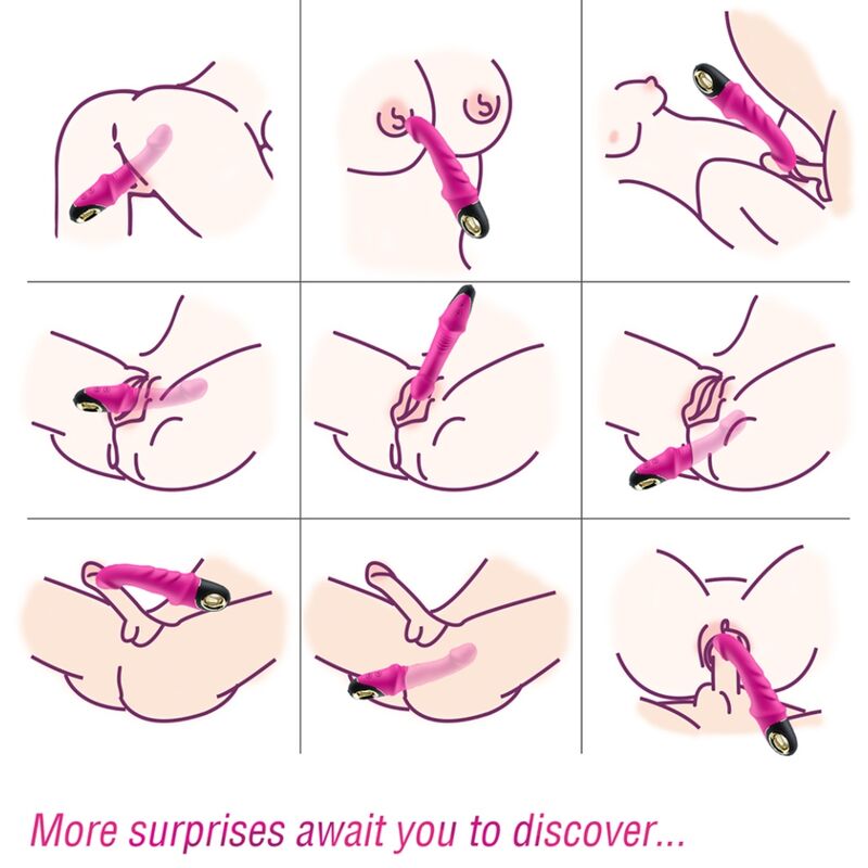 Dildo vibrante ARMONY Joyblade Fuchsia – Design moderno con rotazione per un piacere personalizzato