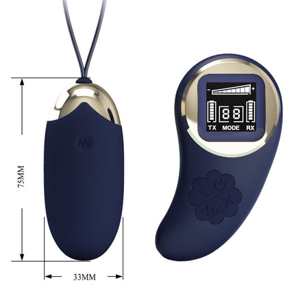 Pretty Love Mina Uovo Vibrante Blu – Giocattolo con 10 Impostazioni di Vibrazione per un Piacere Personalizzato