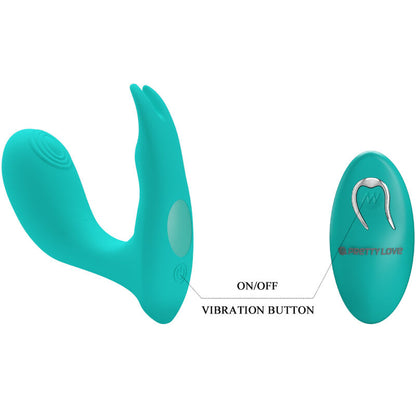 Pretty Love Idabelle Control Remoto Azul – Masajeador Portátil Con Vibración Y Pulsación Ajustable