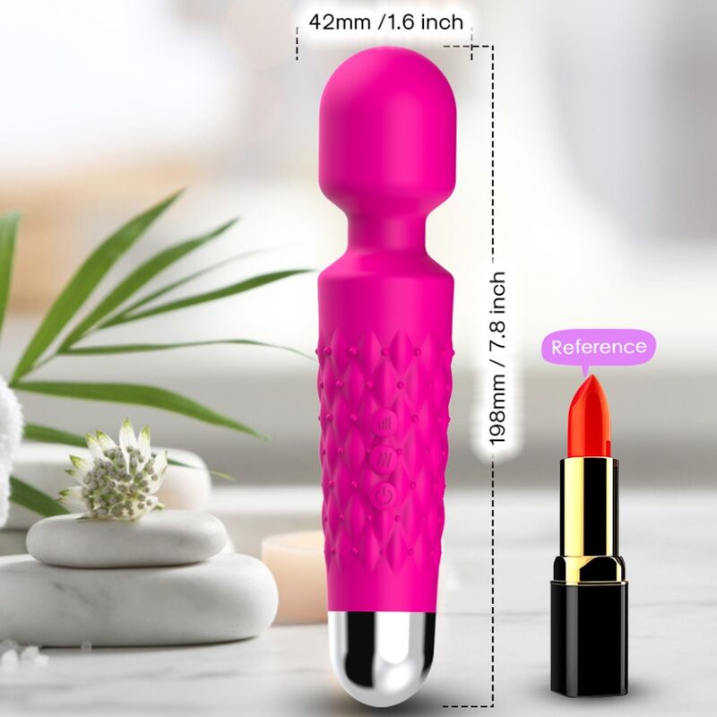 Comprar ARMONY Postman Masajeador Fucsia – Vibrador Recargable Con Cabeza Flexible Para Placer Personalizado-Noxtic