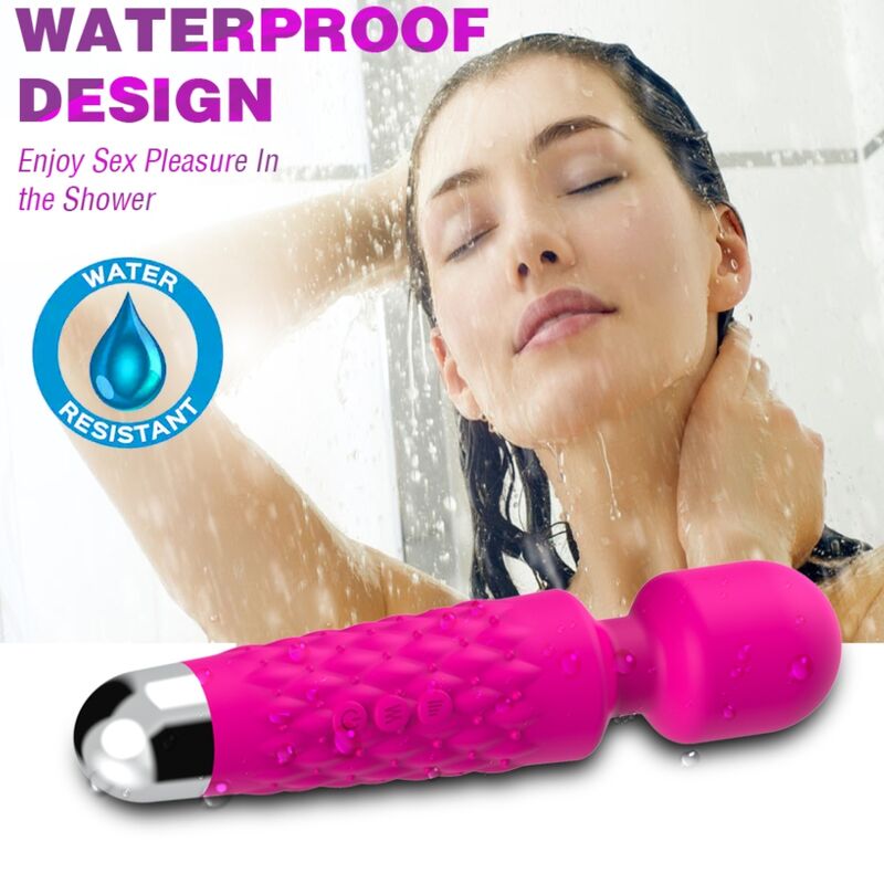 Comprar ARMONY Postman Masajeador Fucsia – Vibrador Recargable Con Cabeza Flexible Para Placer Personalizado-Noxtic