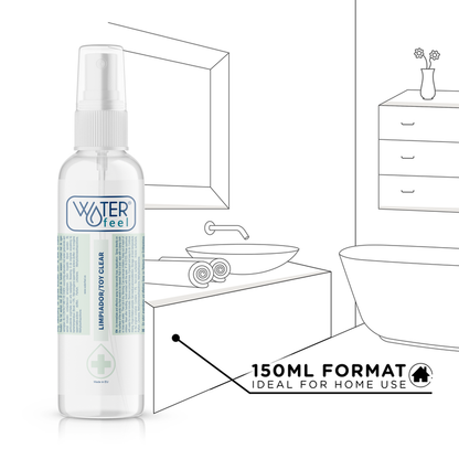 WATERFEEL Detergente per Giocattoli Sterili 150 ML – Spray disinfettante per la pulizia profonda dei giocattoli sessuali