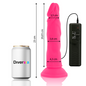 Comprar DIVERSIA Dildo Realístico Flexible Rosa – Vibración Ajustable Para Experiencia Única-Noxtic