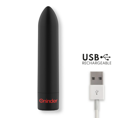 ONINDER Berlin Black Vibrating Bullet – Stimolatore con 9 modalità di vibrazione e app gratuita