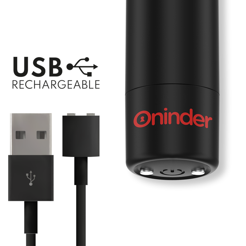 Comprar ONINDER Berlin Bala Vibradora Negra – Estimulador Con 9 Modos De Vibración Y App Gratuita-Noxtic