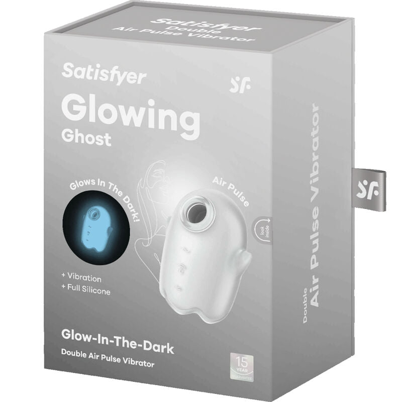 Satisfyer Glowing Ghost Air Pulse Y Vibrador Amarillo – Juguete Ergonómico Con Tecnología De Pulsación De Aire