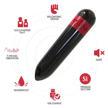 Comprar ARMONY Rocket Bala Vibradora Con Control Remoto Negro – Diseño Elegante Para Placer Personalizado-Noxtic