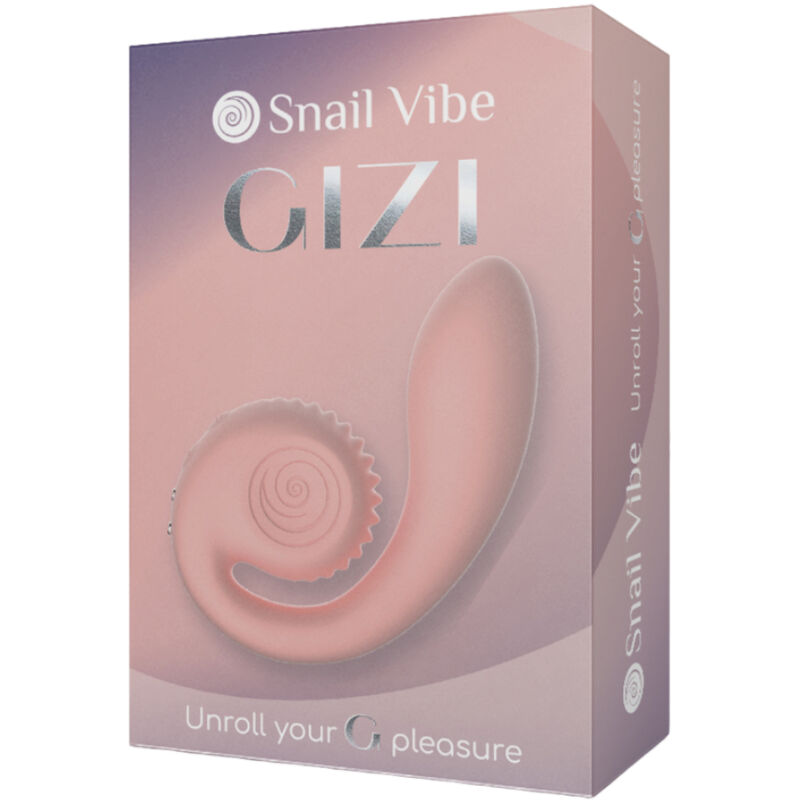 Snail Vibe Gizi Estimulador Dual Rosa – Estimulador Con Diseño Ergonómico Y Curvado