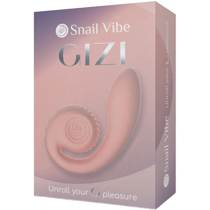 Snail Vibe Gizi Estimulador Dual Rosa – Estimulador Con Diseño Ergonómico Y Curvado