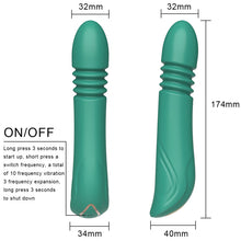 ARMONY Vibrador Con Thrusting Punto G Verde – Diseño Innovador Con Vibraciones Ajustables