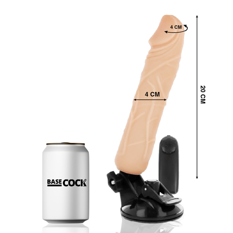 BASECOCK Vibrador Realista Con Control Remoto – Diseño Ergonómico Para Placer Personalizado