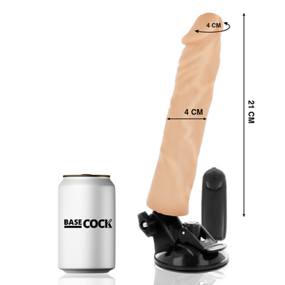 BASECOCK Vibrador Realístico Con Control Remoto – Diseño Natural Para Placer Personalizado