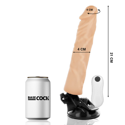 Basecock Vibrador Realista Control Remoto 21 Cm – Diseño Ergonómico Para Mayor Comodidad