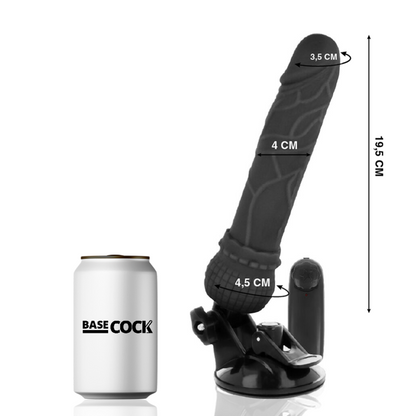 Basecock Vibrador Realista Con Control Remoto 19.5 Cm – Diseño Ergonómico Para Placer Personalizable
