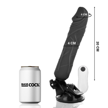 Basecock Vibrador Realístico Control Remoto 20 Cm – Diseño Natural Para Una Estimulación Única