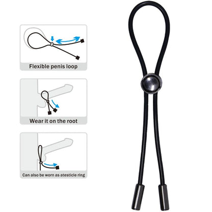 PRETTY LOVE Cuerda Anillo Ajustable – Estimulador Confortable Para Mayor Resistencia