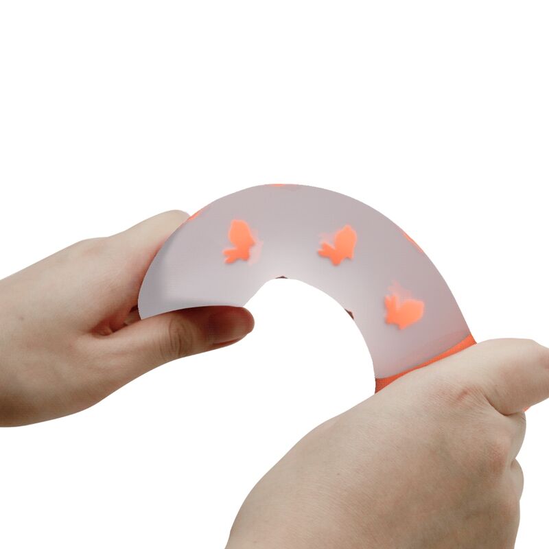 PRETTY LOVE Magical Nightfall Naranja – Consolador Luminoso De Silicona Para Diversión Nocturna