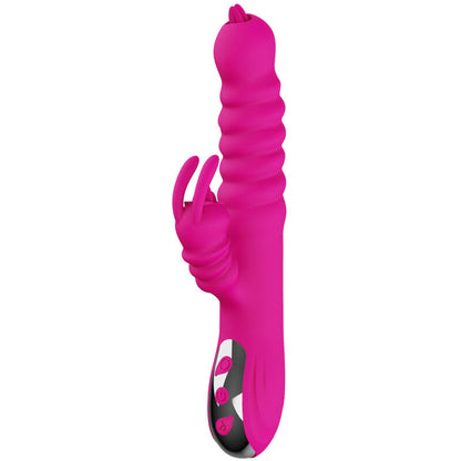 ARMONY - MULTIFUNCTIONAL RABBIT VIBRATOR DOUBLE TONGUE HEAT EFFECT FUCHSIA